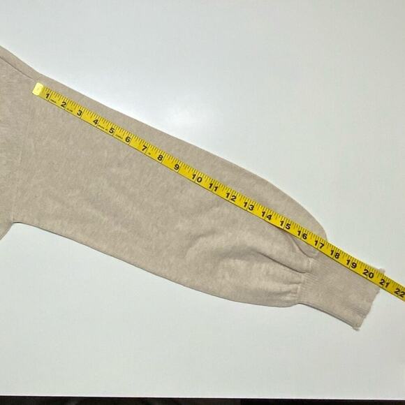 NWT | N:Philanthropy | Weylan Open Back Distressed Sweater | Canvas | Small - Picture 11 of 16